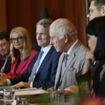His Majesty King Charles III, founder of the Sustainable Markets Initiative (SMI) when he was The Prince of Wales, during a roundtable organised by the SMI